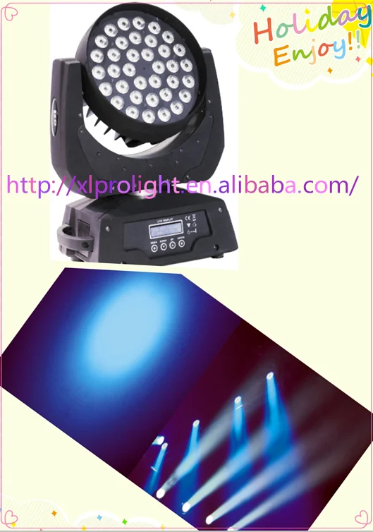 disco stage rgbwa uv 6in1 36pcs 15w led wash moving head light