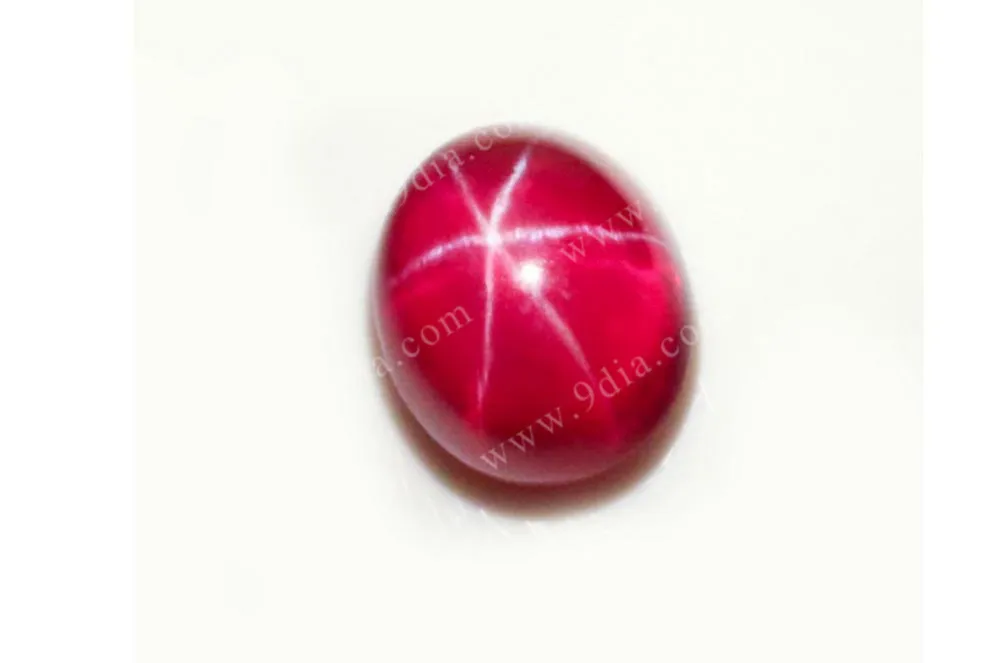Wholesale Price Oval 6*8mm Synthetic Star Ruby Star Stone