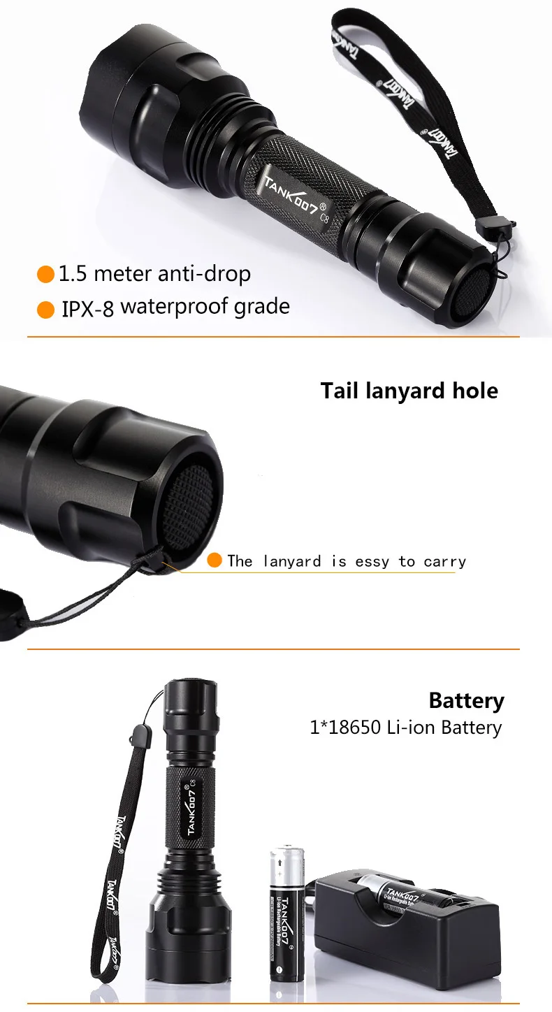 Hot Saling Multifunctional Power Light Torch Parts Made In China