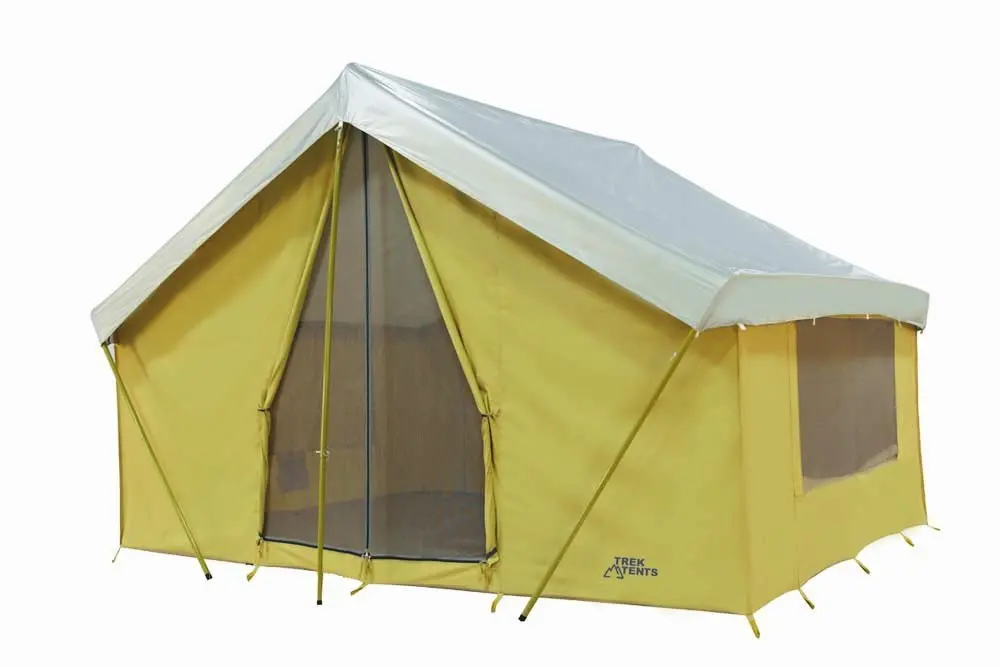 Buy Trek Tents 10 X 14 Canvas Cabin Tent Khaki In Cheap Price On