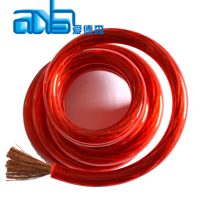 50FT 8GA 8AWG CCA Red Power Cable Wire Heat Resistance for Sound Car Audio AMP