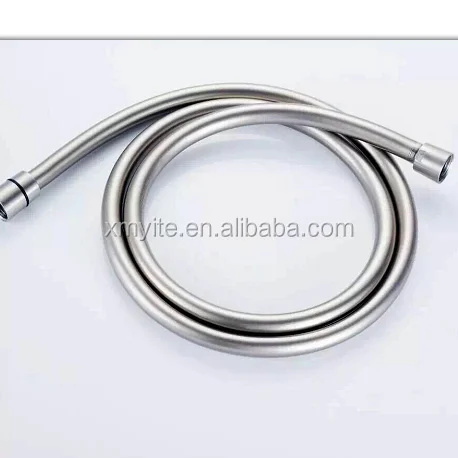 
HS 01 KTW,W270 certificated silver shiny anti-twist handshower PVC bathroom shower hose 