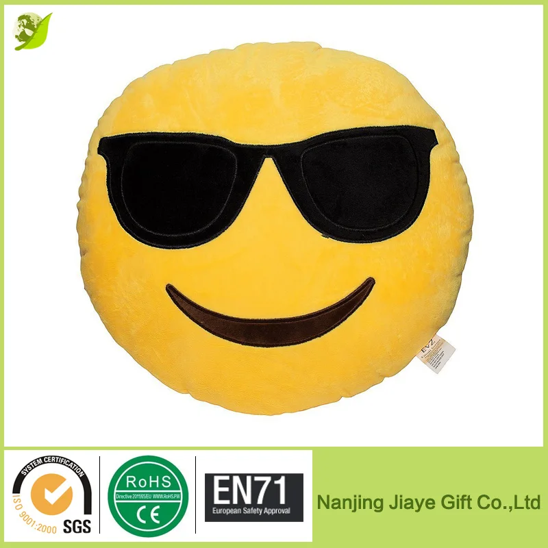 Cheap Cool With Sunglass Plush Emoji Pillows Buy Cool Emoji