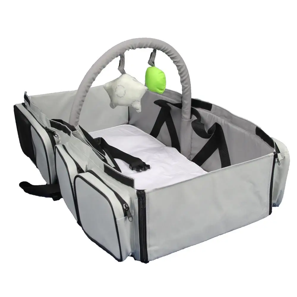 3 In 1 Diaper Bag Multipurpose Baby Car Seat Travel Carry Bed Fold