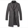 Winter Outerwear warm clothes 90%wool 10%nylon custom logo long trench coat men