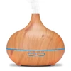 JKO hot sales electric mini remote ultrasonic air humidifier air purifier essential oil mist 500ml wood grain aroma diffuser