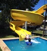 Water park equipment private fiberglass spiral pool slide for sale