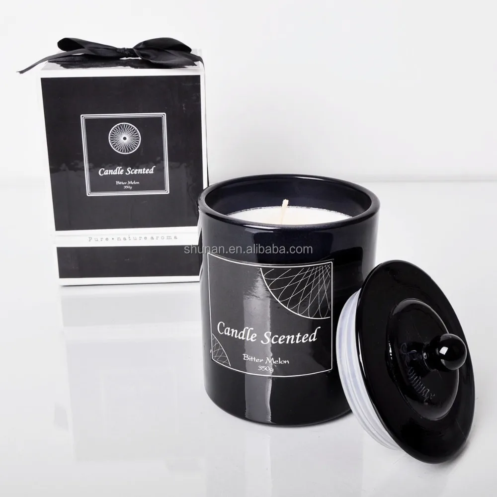 350g Home Decorative Scented Candle / Luxury Scented Candle In Glass