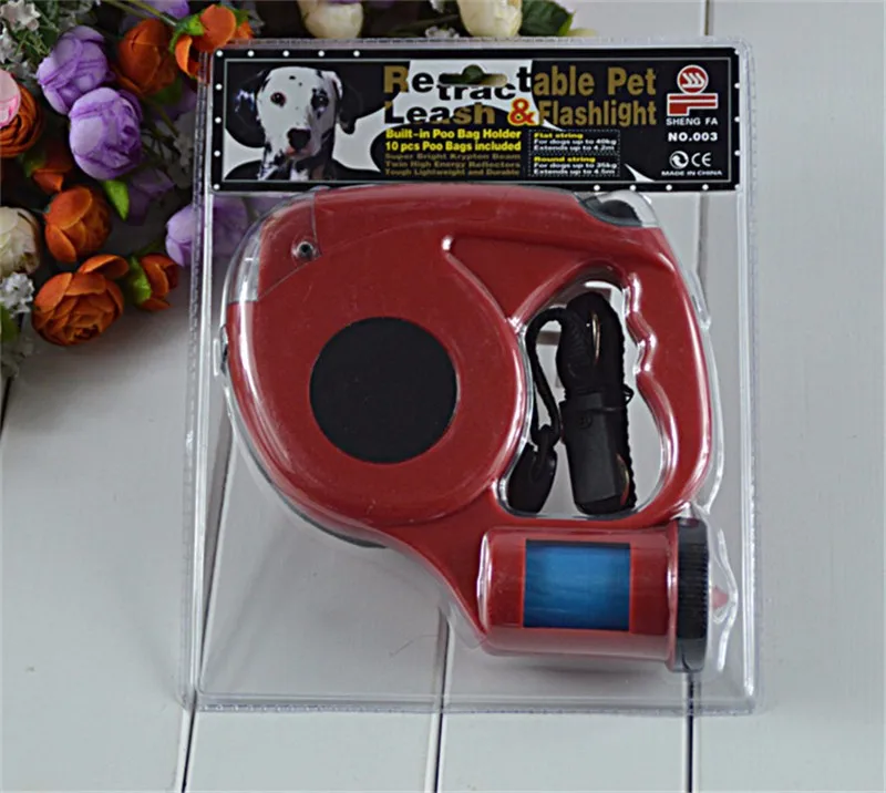 4.5m Automatic Dog Lead Retractable Dog Leash Pet Traction Rope Chain