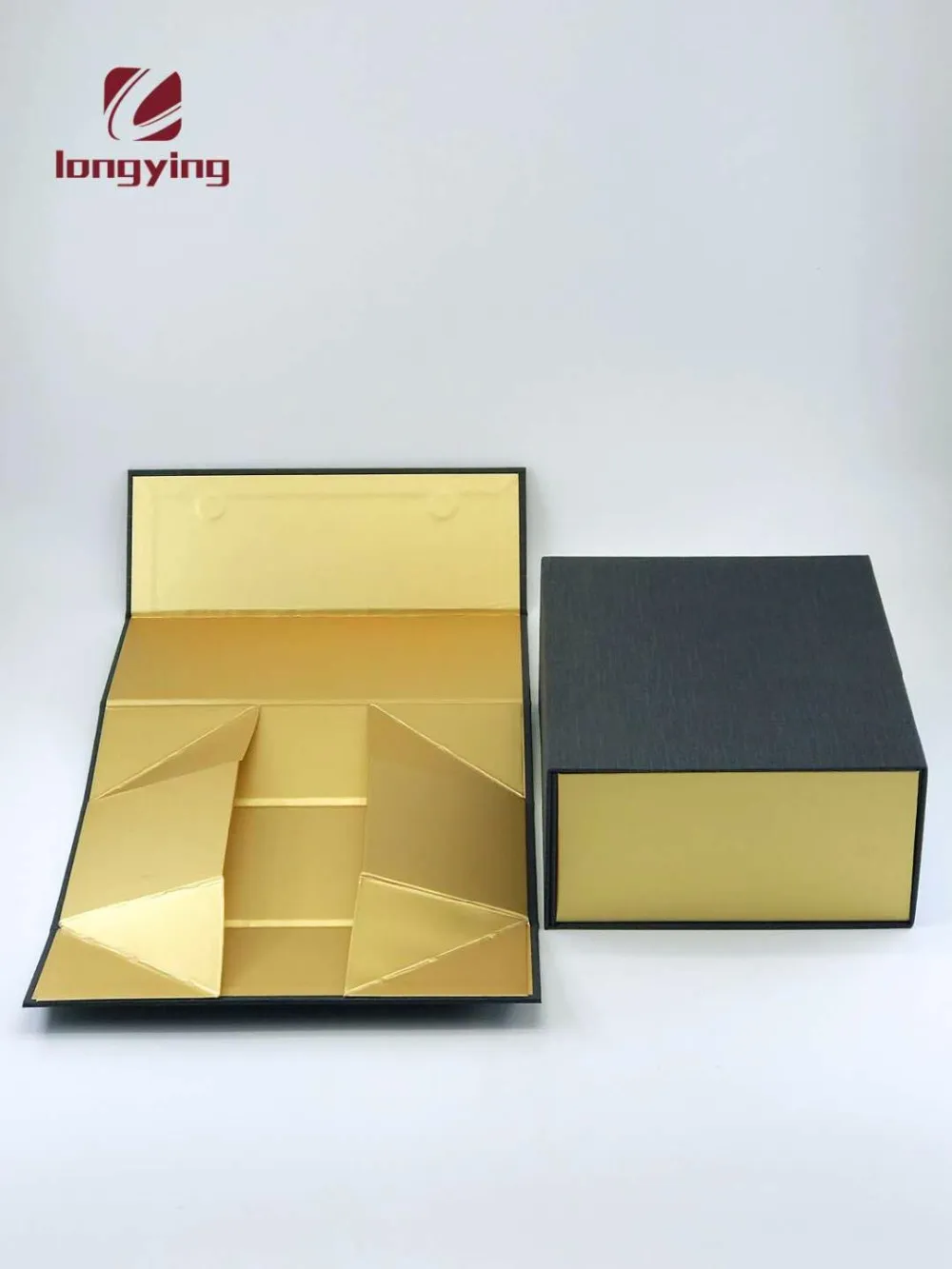 Custom Luxury Matte Black Cardboard Gift Box With Gold Stamping Logo For Candle Box Packaging