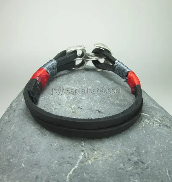 Men S Bracelet Nautical Sailing Stainless Steel Shackle Men S Bracelet Nautical Sailing Stainless Steel Shackle Dark Yellow Brown Rope