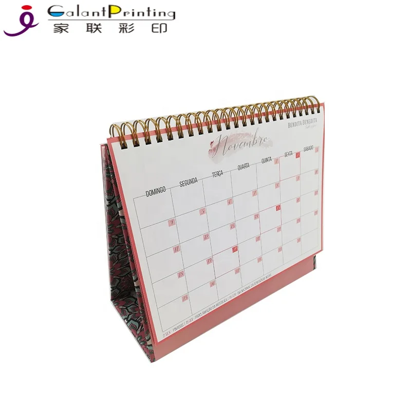 cardboard desk calendar