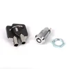 hole size 12mm Zinc alloy bright chrome plated rebounding tubular key combination switch lock for with plastic cap for elevator