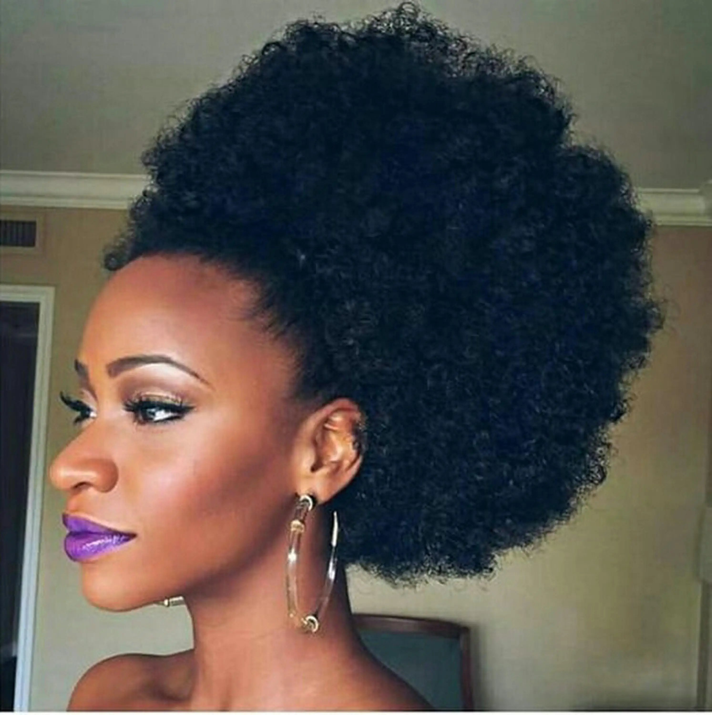 perruque afro pour femme