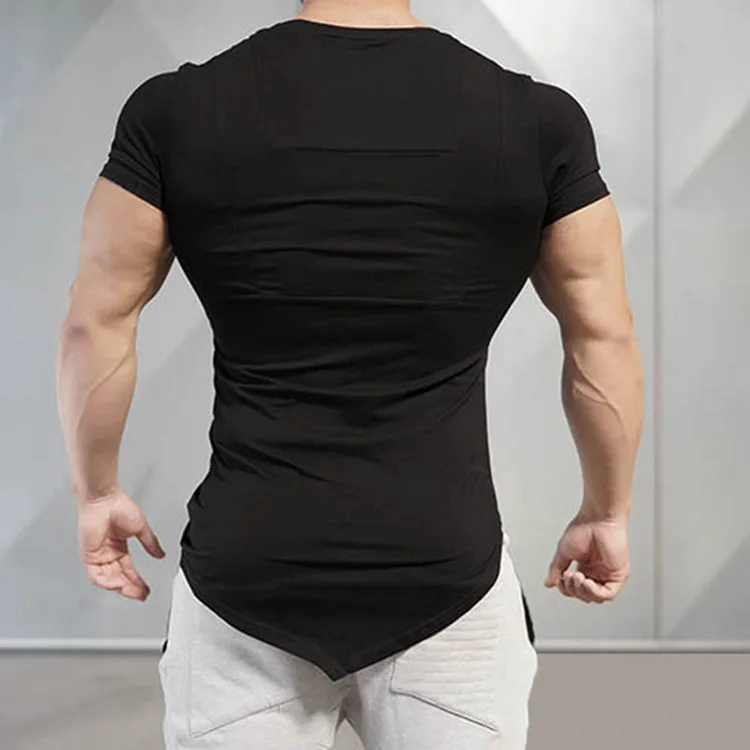 New Design Novelty Men T Shirt Fashion The Milk Silk Oblique V-neck T ...