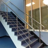China supplier ss304 316 8mm solid rod bar prefab metal stair railing with square posts
