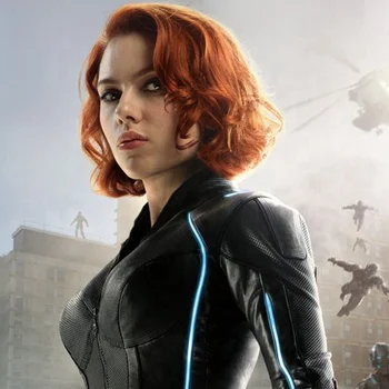 Avengers Black Widow Wig Of The Same Style Short Body Wave Hair