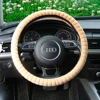Fur car steering wheel cover oblique gourd pattern braid on steering wheel winter warm and soft 38cm-40cm