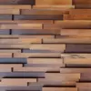 Wood plank feature focal wall