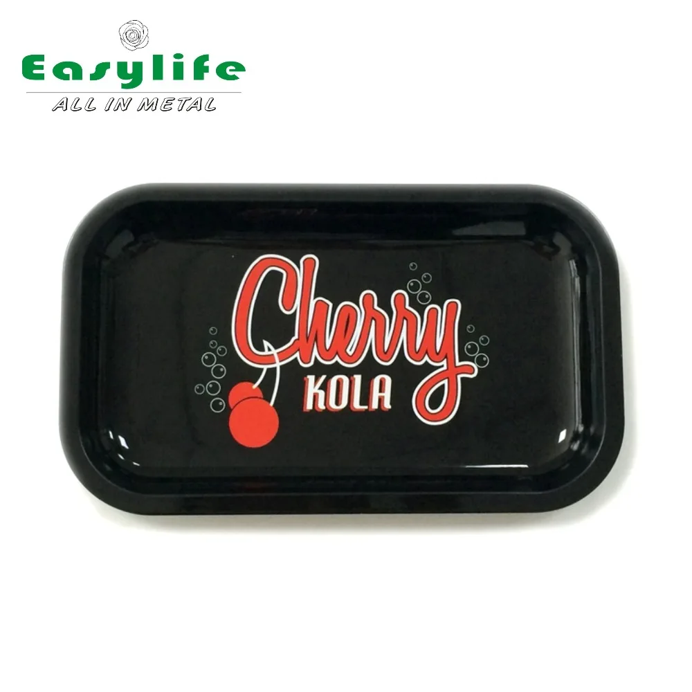 PLANT OF LIFE - LV DESIGNER METAL ROLLING TRAY 18x14 cm