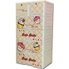 plastic wardrobe cabinet 3 tier with two locks
