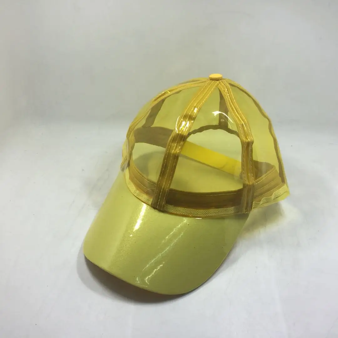 Custom Plain Transparent Waterproof Plastic Baseball Cap Eyecatching