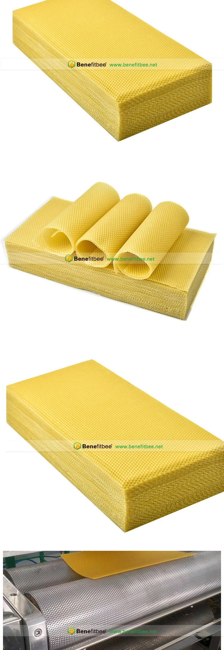 30pcs Food Grade Bees Wax Sheets Beeswax Foundation Sheet