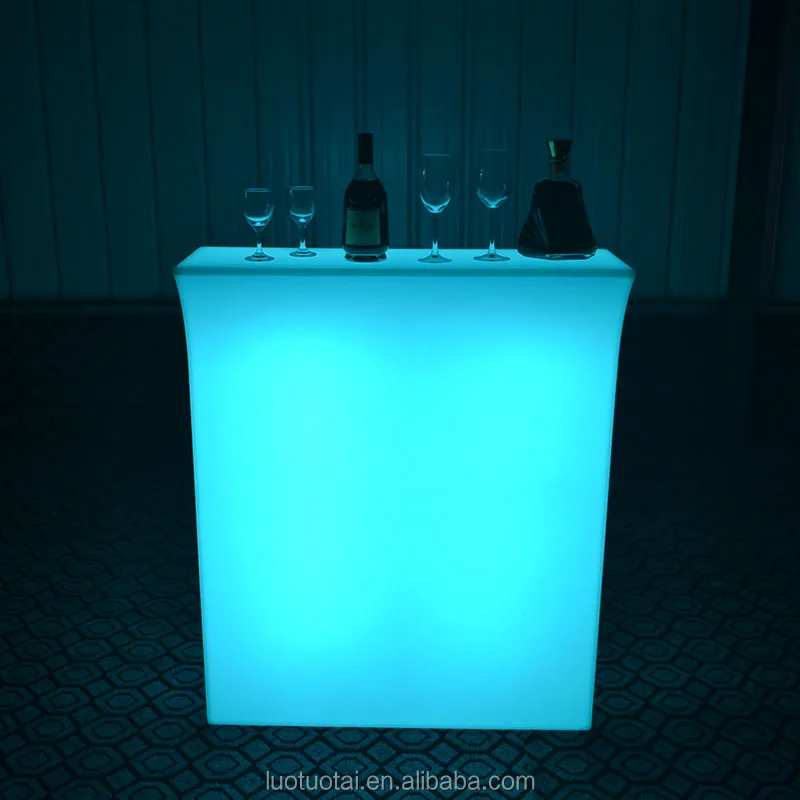 led plastic bar counter