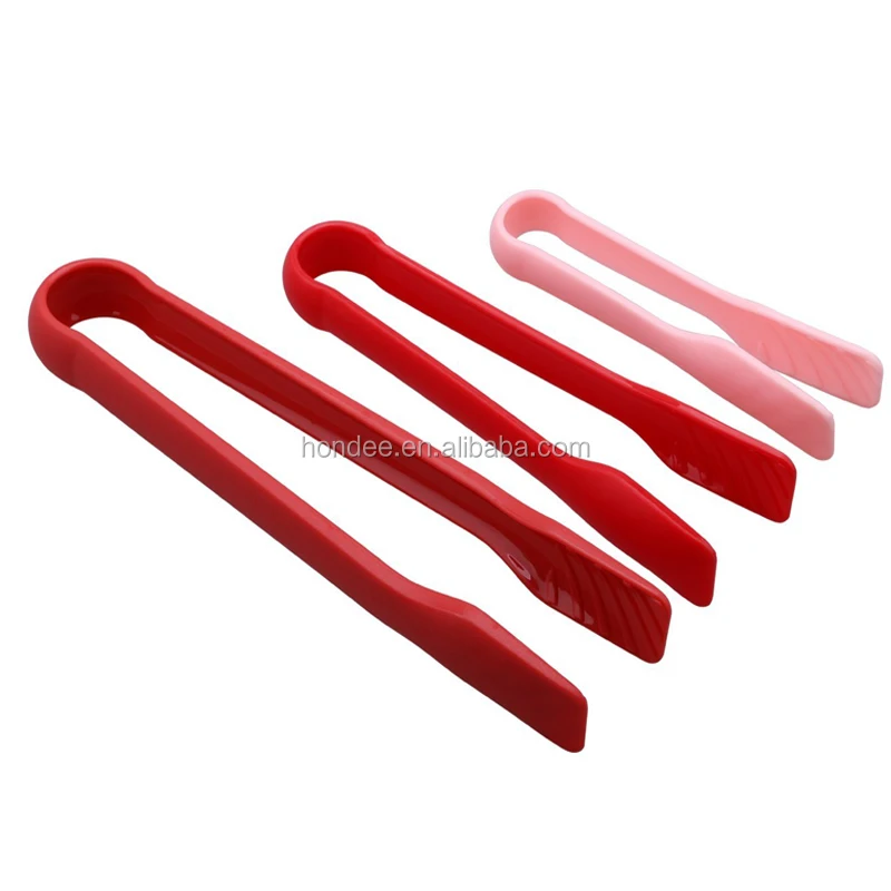 Food Safety Kitchen Tongs 6''/8''/10'' Plastic Food Tongs Mini Cooking ...