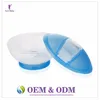 Wholesale Baby Tableware for kids transparent plastic baby suction bowl set with spoon