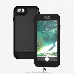 waterproof battery charger phone case for iphone 6/7plus