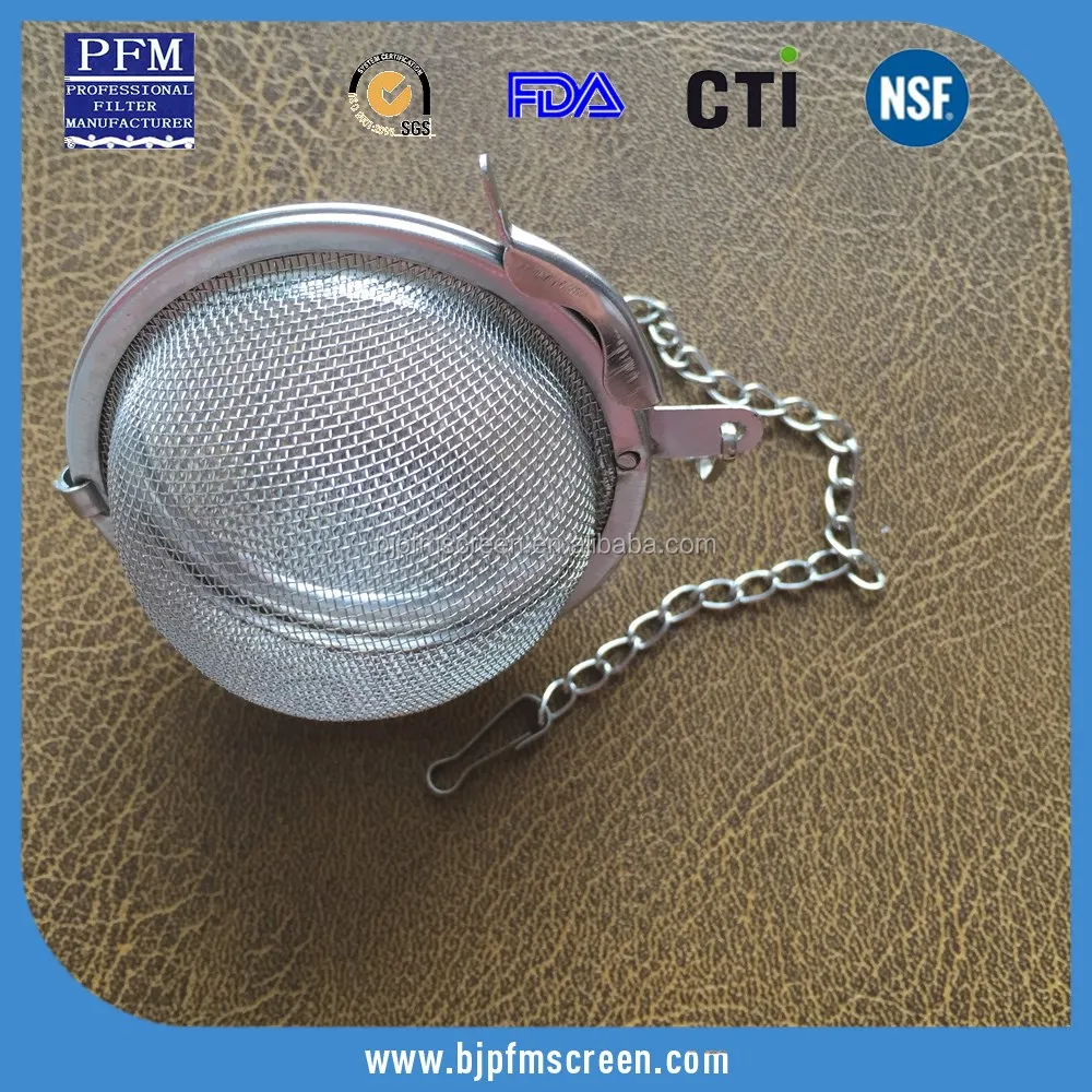 Stainless Steel Spoon Tea Leaves Herb Mesh Ball Infuser Filter Squeeze