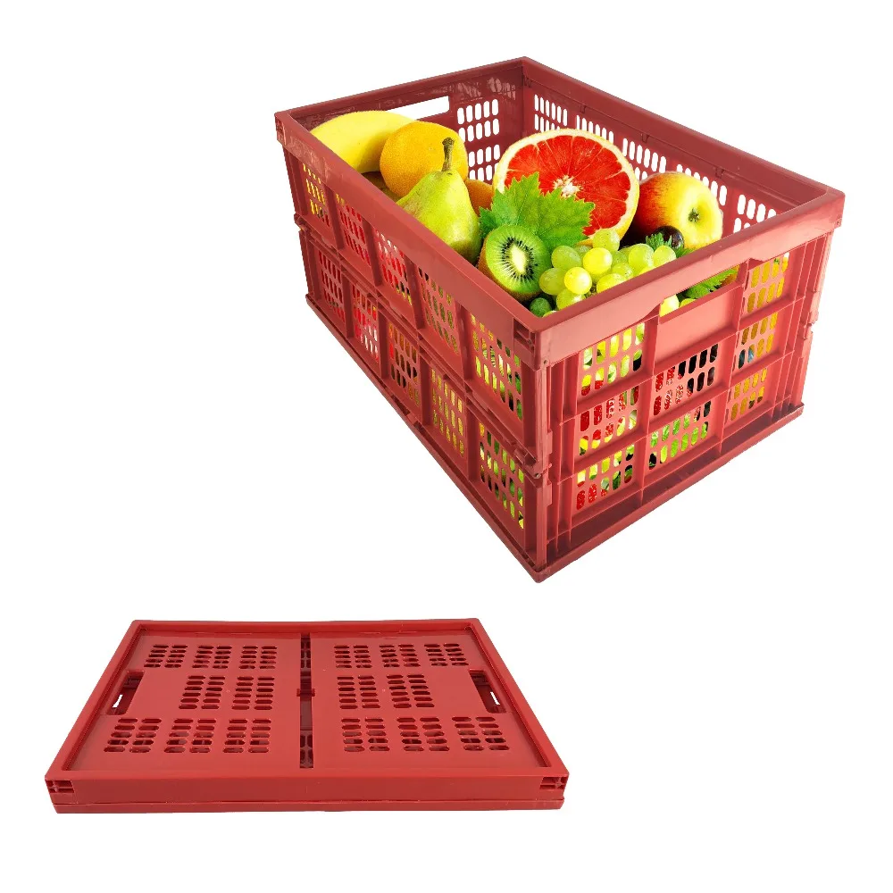 Hot Sale Folding Plastic Fruit Crate/collapsible Plastic Box - Buy Hot ...