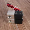1/4" 2 Way Normally Closed Pneumatic Aluminum Electric Solenoid Air Valve 12V DC