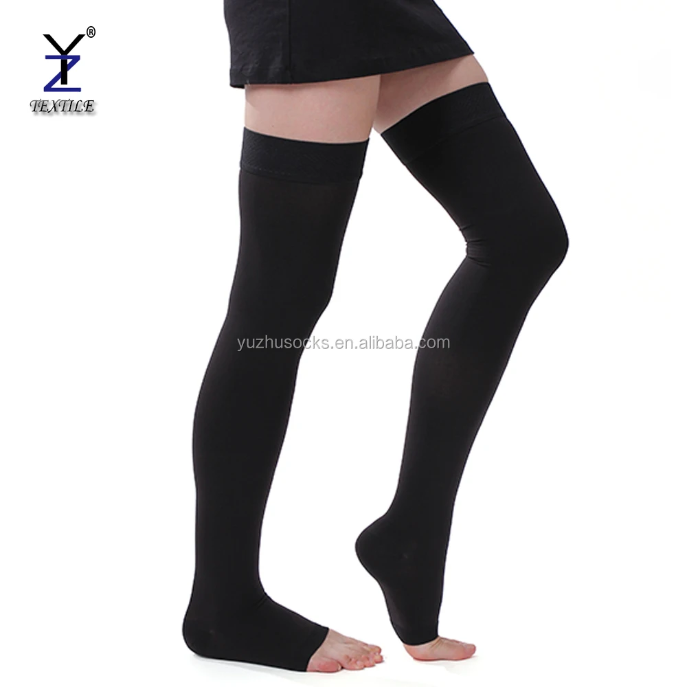 Buy Opaque Nylon Thigh High Stockings 