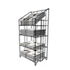 Customized advertising display rack newspaper stand metal bookshelf