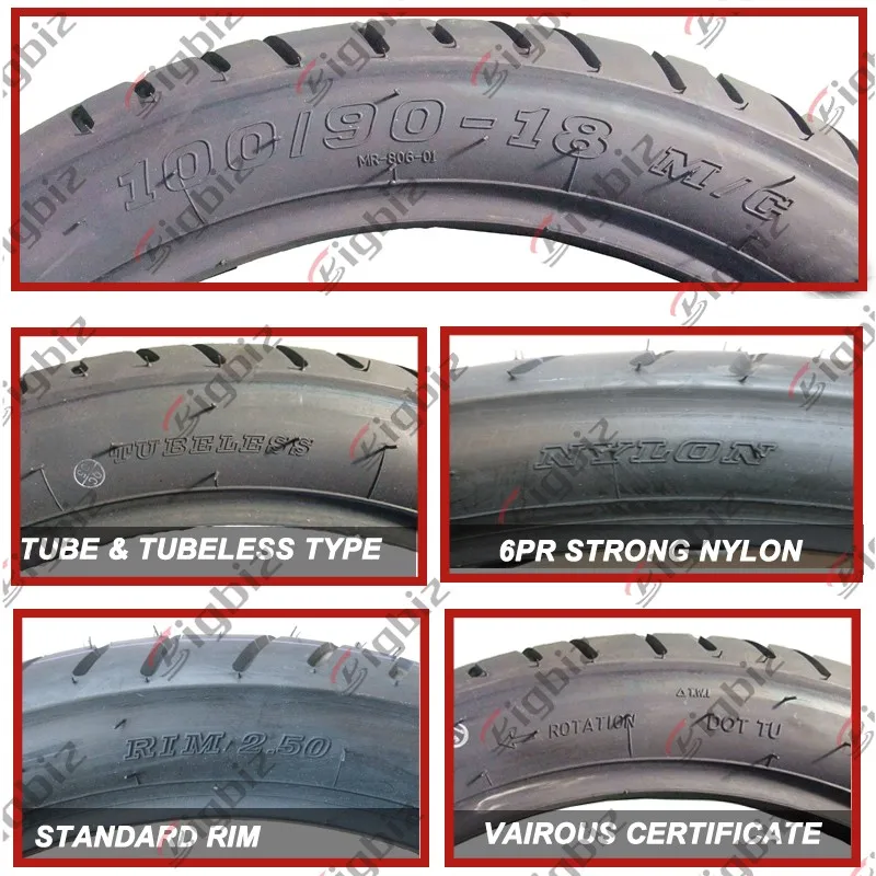 Factory Direct Sell Street Design 80/10018 Tubeless Motorcycle Tire