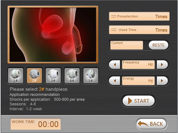 Portable shock wave erectile dysfunction for pain treatment ED