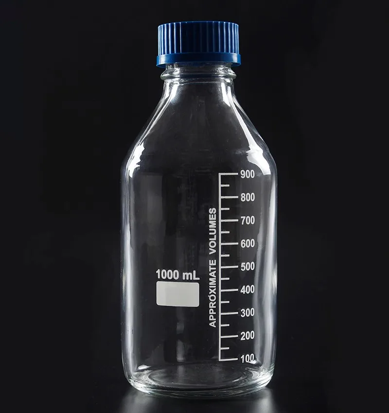 Labs 1000ml Pyrex Glass Blue Screw Cap Reagent Bottle - Buy Reagent ...