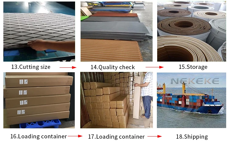 6 mm thick gray 90 x 240 CM thick marine grade Eva foam deck pad