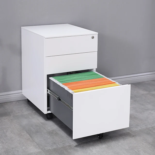 Office Furniture Equipment Storage White Steel Target 3 Drawers
