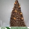 Christmas Table Top White Berry Decoration LED Twig Weave Cone Tree