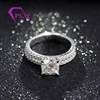 strong hearts arrows cut 2 carat moissanite wedding ring set solid white gold