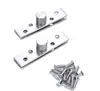 360 Degree Rotation Hidden Stainless Steel Door Pivot Hinges Center Hung Pivots Set with Screws