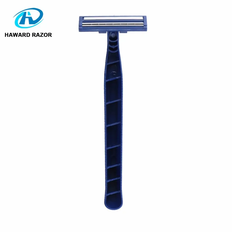 plastic razor 2 blades fixed head disposable razor, View fixed head