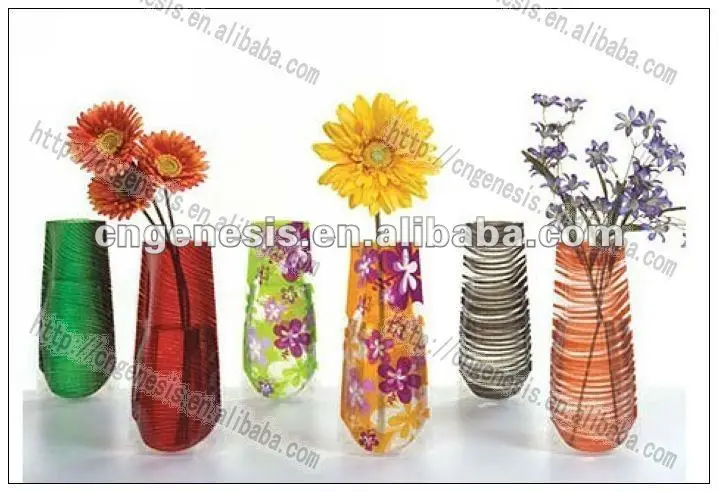 Self Standing Flower Plastic Vase Collapsible Flower Vase Buy