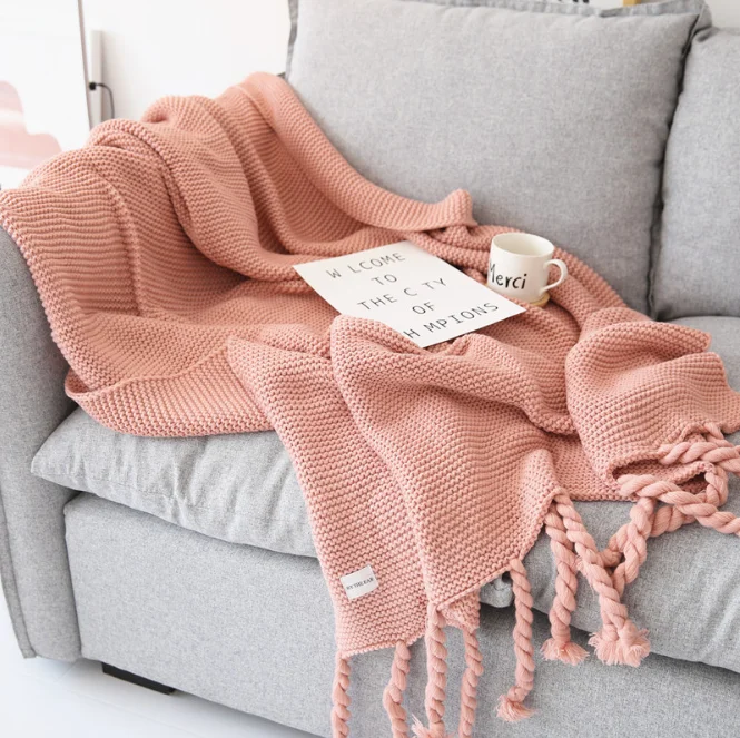 Amazon Best Seller Korean Blankets Super Soft Acrylic Hot Sales White