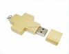 Wholesale Wooden cross Pendant 16GB USB 2.0 Flash Drives Pendrive Pen Drive Memory Stick Car U Disk