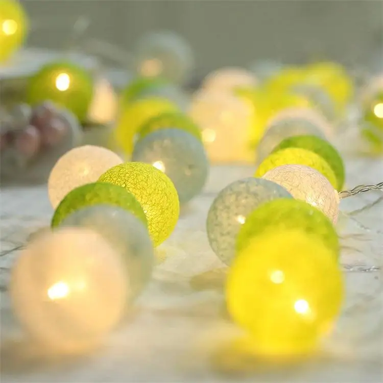 high quality wholesale colorful cotton ball led lights