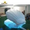 Hot sale inflatable led shell seashell model LED lighting float clam shell inflatable stage light shell for wedding decoration